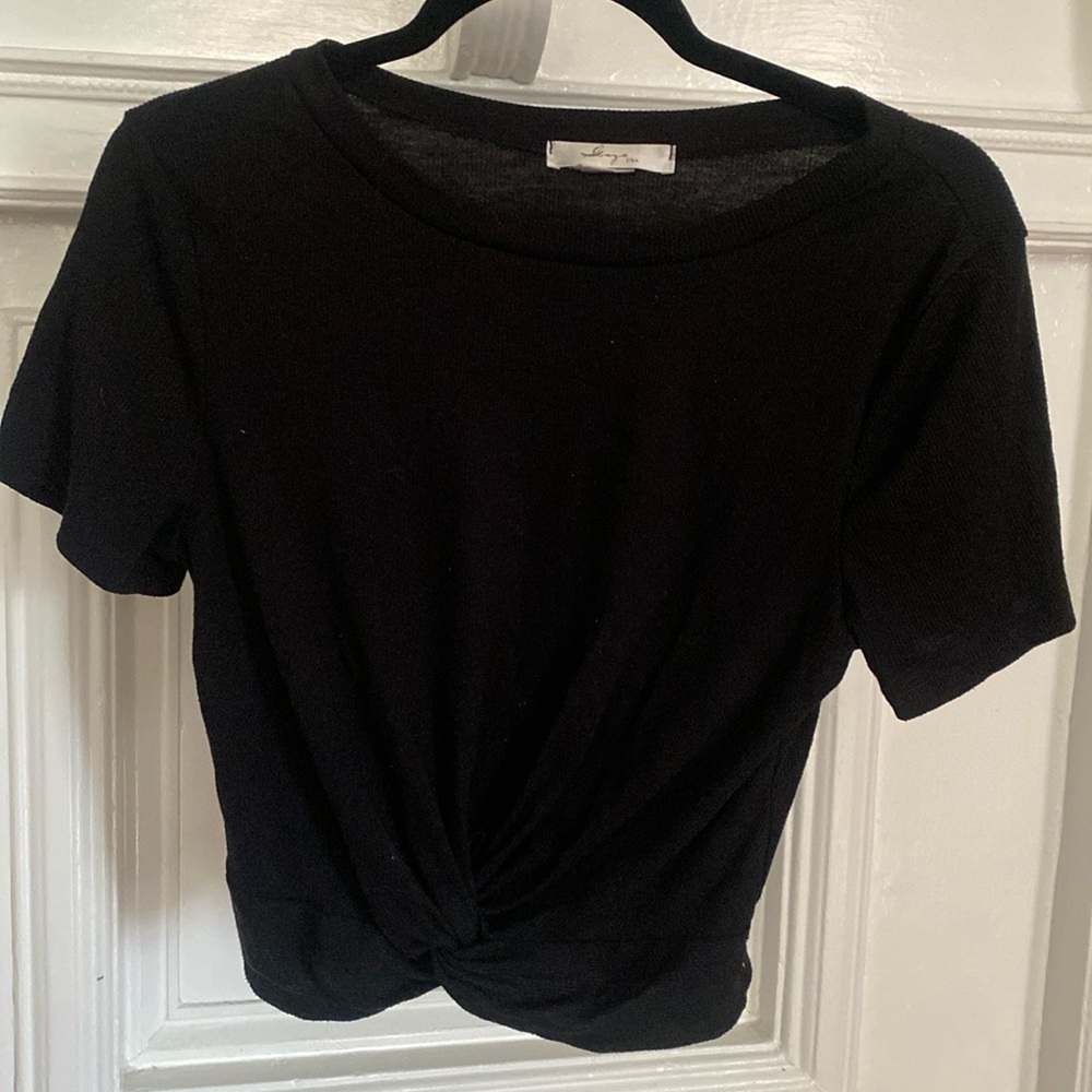 Black Crop top